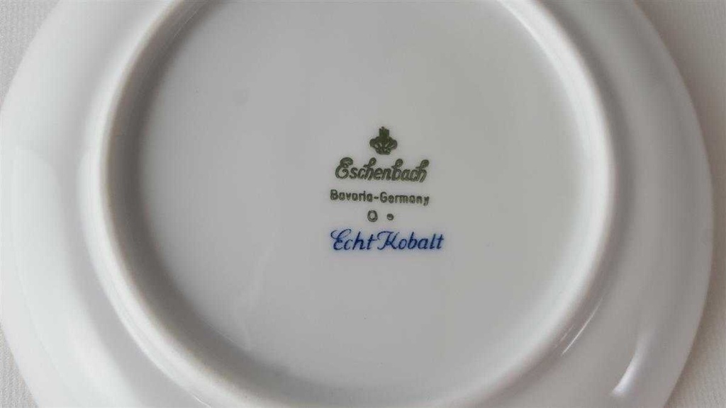 [45813760] Untertasse für Kaffee Goldrand 13,8 cm Eschenbach Alte Formen Echt Kobalt Typ 3 Bild 3