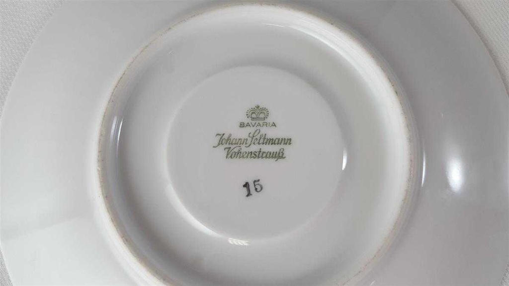 [45813764] Untertasse für Kaffee 15,1 cm Seltmann Weiden Vohenstrauß Grau Gold Dekor Bild 3