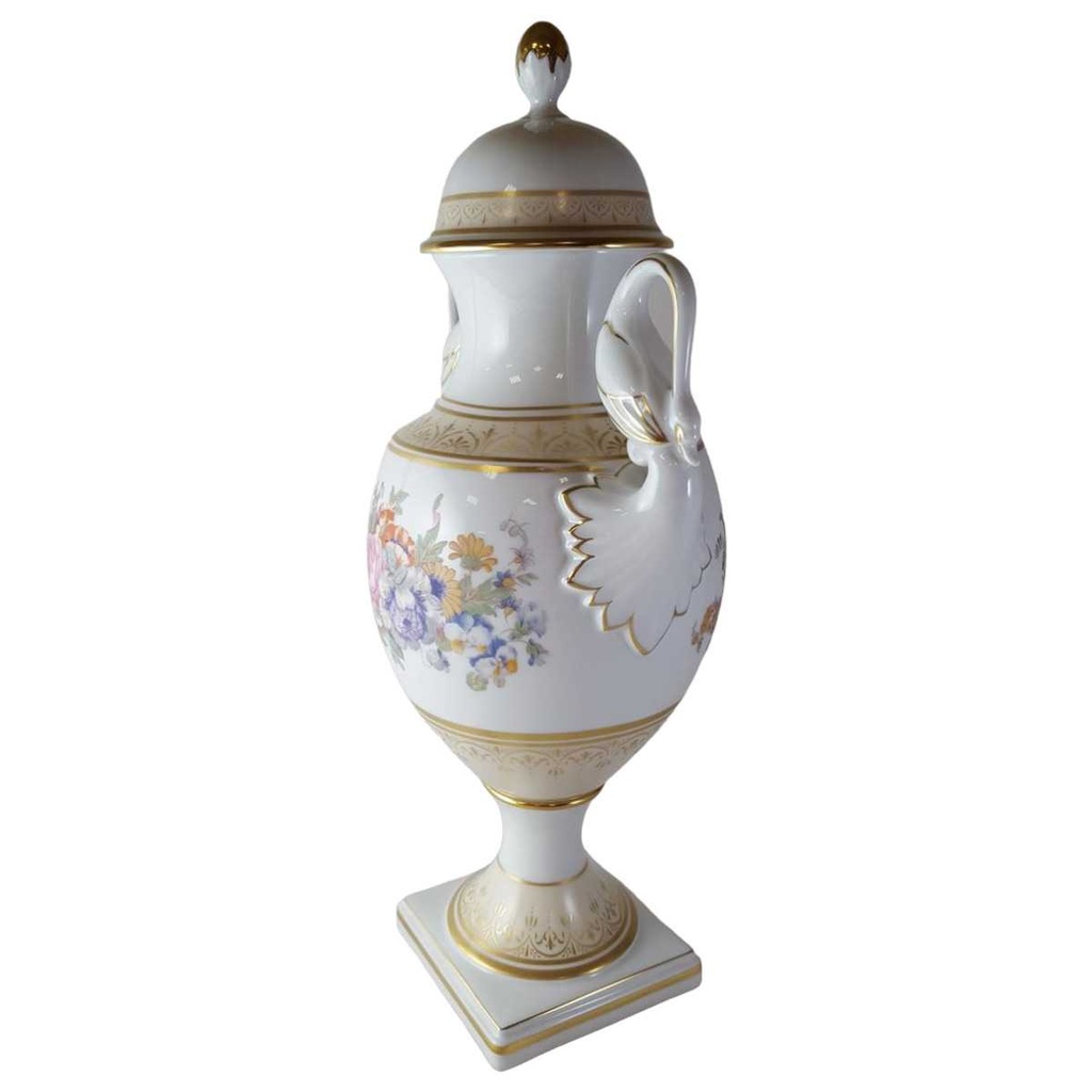 [45813767] Vase 42 cm AK Kaiser Porzellan Sanssouci Blumen gebraucht - sehr gut Bild 2