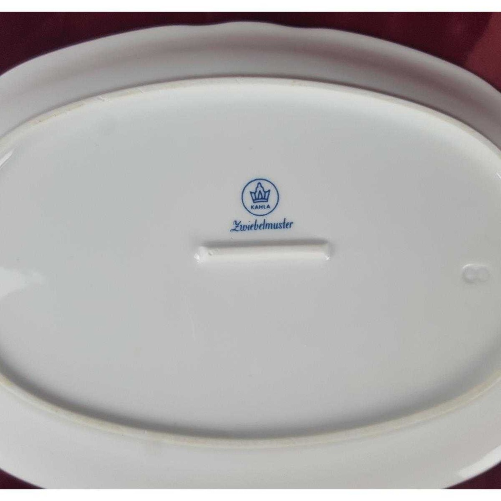 [458137988] Speiseplatte Steakplatte 28,8x19,2 cm Kahla Zwiebelmuster gebraucht - gut Bild 4