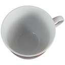 [458138000] Kaffeetasse Tasse mit Griff Marienbad Ingres Weiss Blumendekor Blumen gebraucht - sehr gut Bild 2
