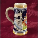 [458138001] Relief Krug ohne Deckel Bierkrug Sammlerkrug H 17,7 cm Bild 3