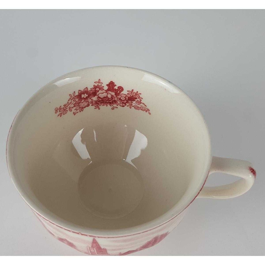 [458138016] Teetasse mit Untertasse Tasse Johnson Bros Old Britain Castles Rot Bild 7