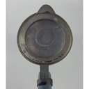 [458138018] Krug mit Zinndeckel Henkelkrug Steingut Blau H 26 cm Bild 5