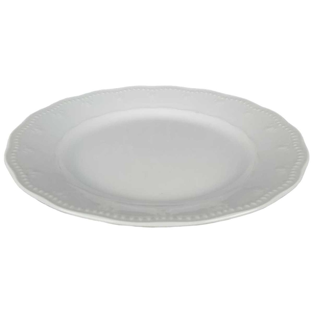 [458138022] Kuchenteller Dessertteller 19,2 cm Karolina Fine Royal Weiß gebraucht - akzeptabel Bild 2