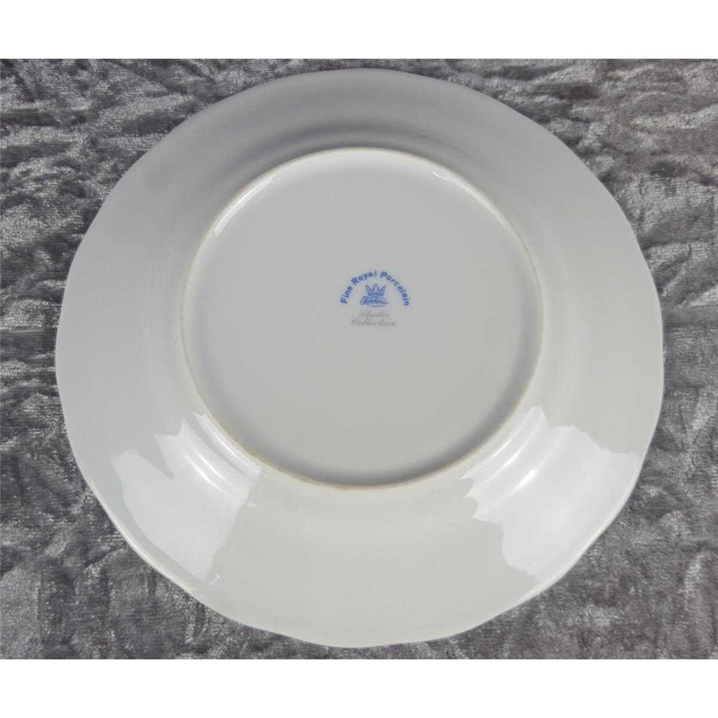 [458138022] Kuchenteller Dessertteller 19,2 cm Karolina Fine Royal Weiß gebraucht - akzeptabel Bild 4
