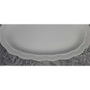 [458138023] Servierplatte Fleischplatte 33,4x21 cm Karolina Fine Royal Weiß gebraucht - gut Bild 3
