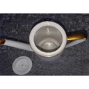 [458138024] Kaffeekanne Kanne Goldrand 1,5 L Zeh Scherzer Rillenrelief 1750 gebraucht - gut Bild 4