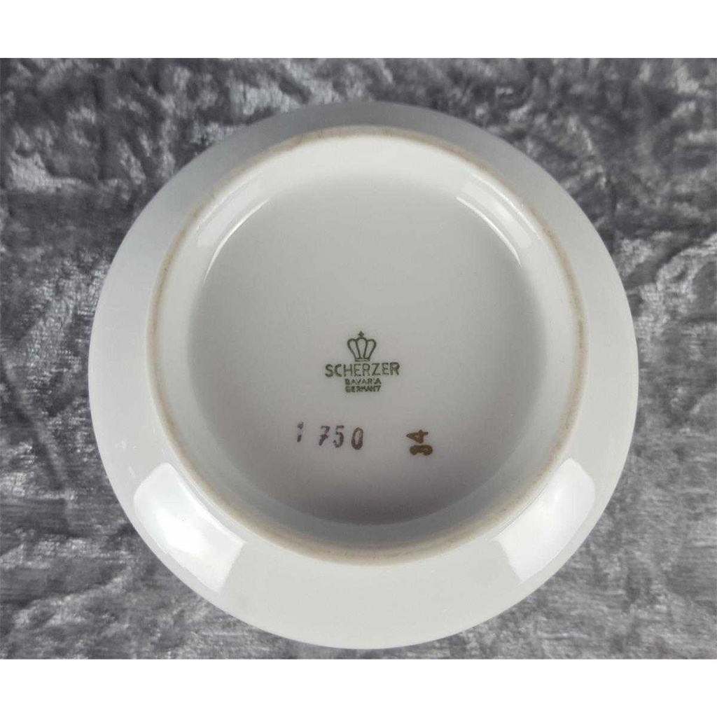 [458138025] Zuckerdose Goldrand Zeh Scherzer Rillenrelief 1750 gebraucht - sehr gut Bild 4