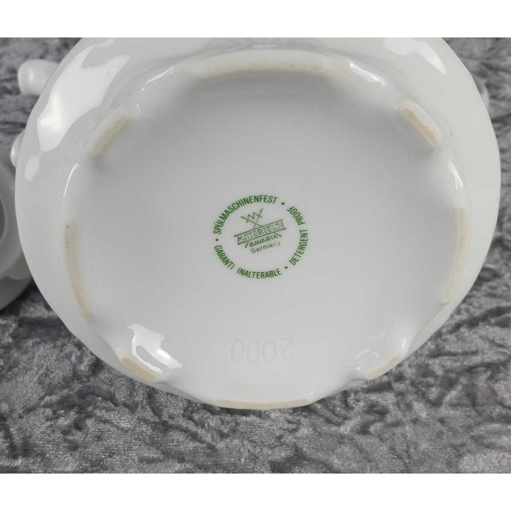 [458138028] Kaffeekanne 1,2 L Mitterteich Form 2000 Blaue Blumen gebraucht - sehr gut Bild 4