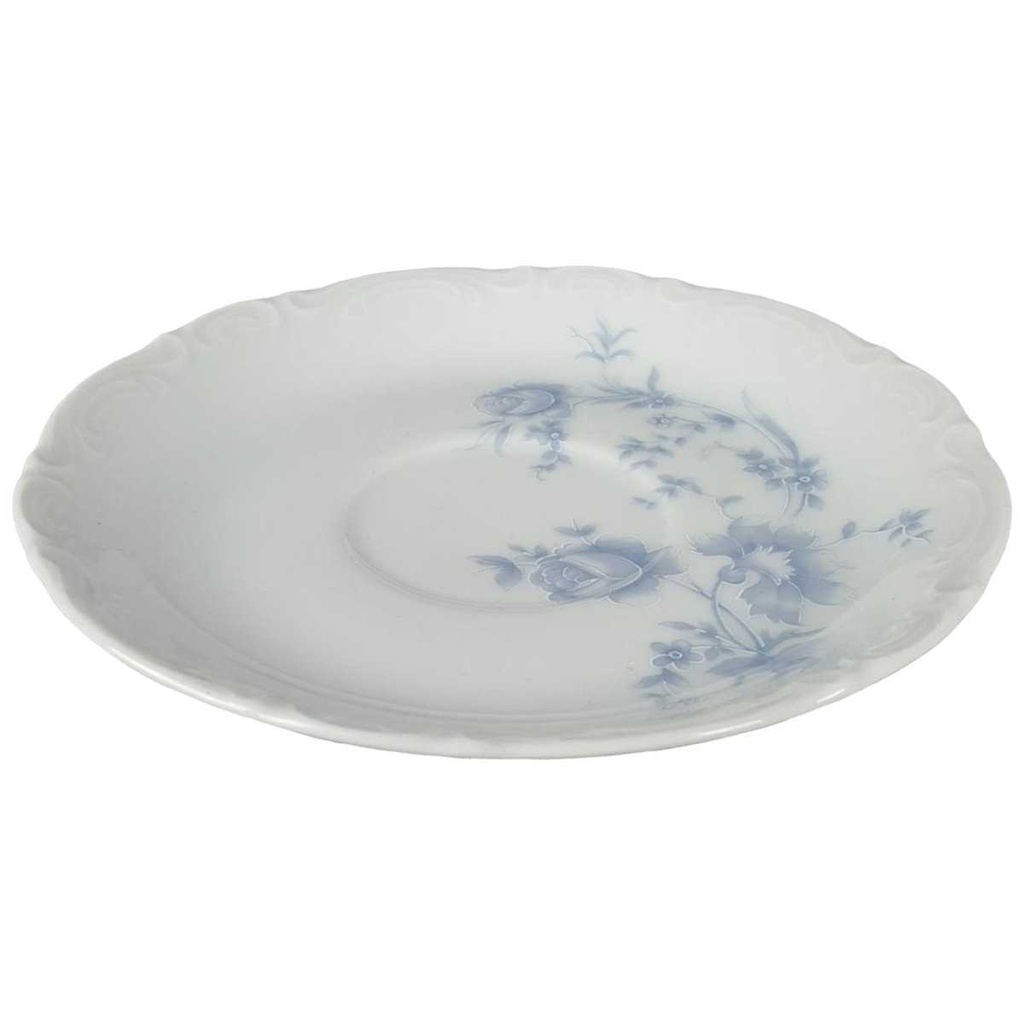 [458138029] Untertasse für Kaffee 14,6 cm Mitterteich Form 2000 Blaue Blumen gebraucht - sehr gut Bild 2