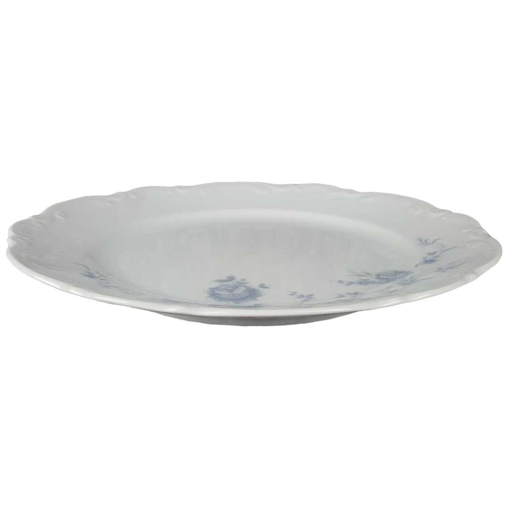 [458138031] Speiseteller Essteller 24,5 cm Mitterteich Form 2000 Blaue Blumen gebraucht - akzeptabel Bild 2