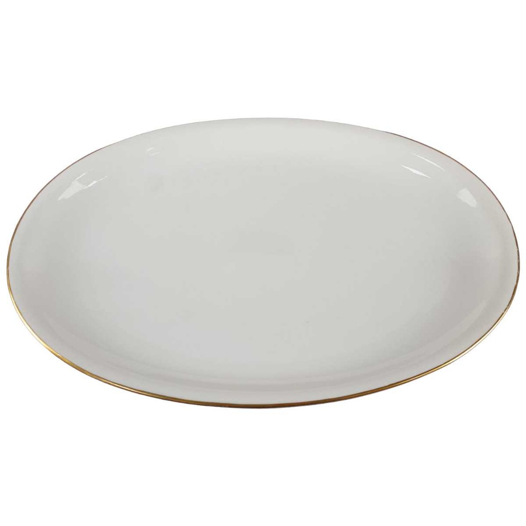 [458138043] Fleischplatte Goldrand 39,2x26,4 cm Seltmann Weiden Sonstiges Elfenbein Beige gebraucht - akzeptabel Bild 2