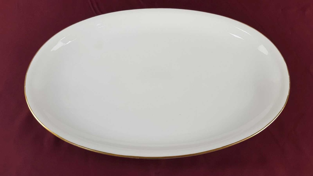 [458138043] Fleischplatte Goldrand 39,2x26,4 cm Seltmann Weiden Sonstiges Elfenbein Beige gebraucht - akzeptabel Bild 3