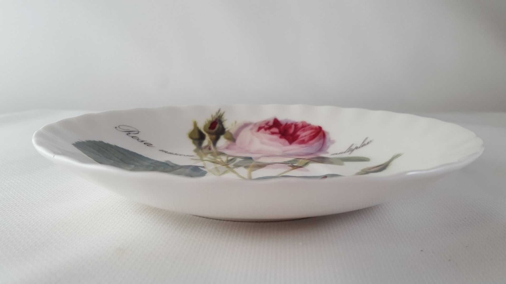 [45813817] Untertasse für Kaffee 15,1 cm Roy Kirkham Redoute Roses England gebraucht - sehr gut Bild 5