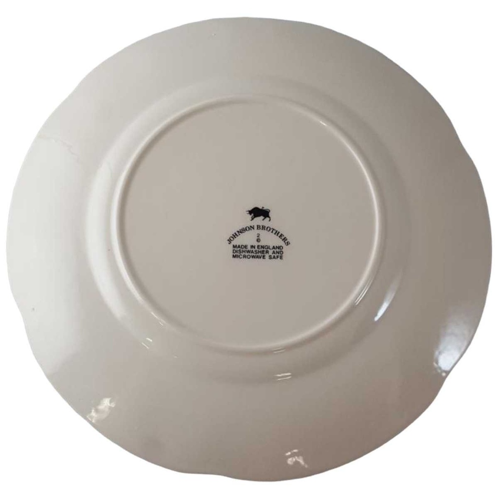 [458138187] Kuchenteller Dessertteller 20,3 cm Johnson Bros Old Britain Castles Rot gebraucht - akzeptabel Bild 2