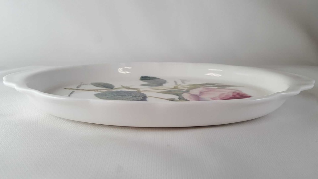 [45813819] Servierplatte 26,2x15 cm Roy Kirkham Redoute Roses England gebraucht - sehr gut Bild 7