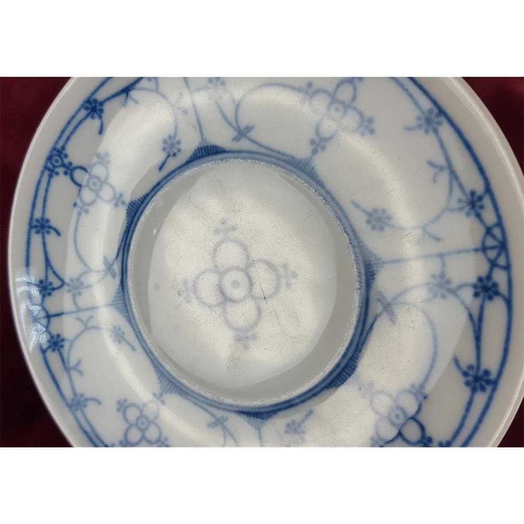 [458138212] Untertasse für Kaffee Tee Bareuther Indisch Blau Strohblume Bild 3