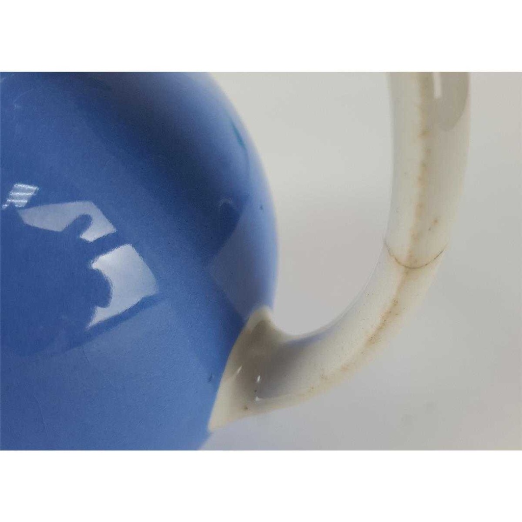 [458138213] Krug 0,5 L VEB Torgau Steingutwerke blau weiß gebraucht - akzeptabel Bild 5