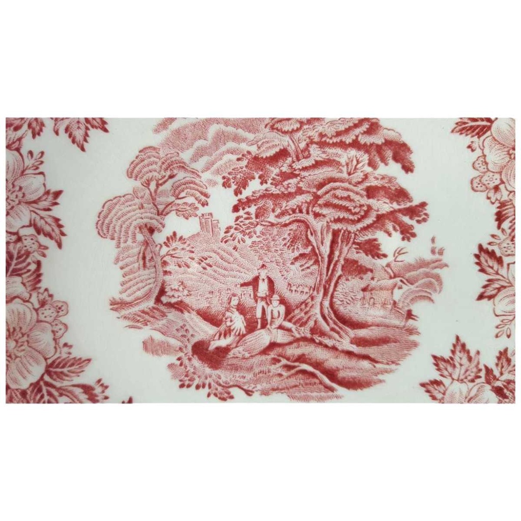 [458138214] Untertasse für Suppe Enoch Wedgwood Woodland Rot Bild 2