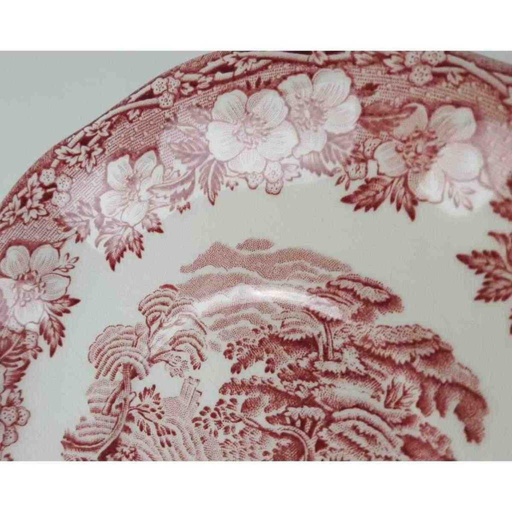 [458138214] Untertasse für Suppe Enoch Wedgwood Woodland Rot Bild 3
