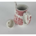[458138230] Kaffeekanne 1,3 L Royal Tudor Coaching Taverns Rot gebraucht - sehr gut Bild 3