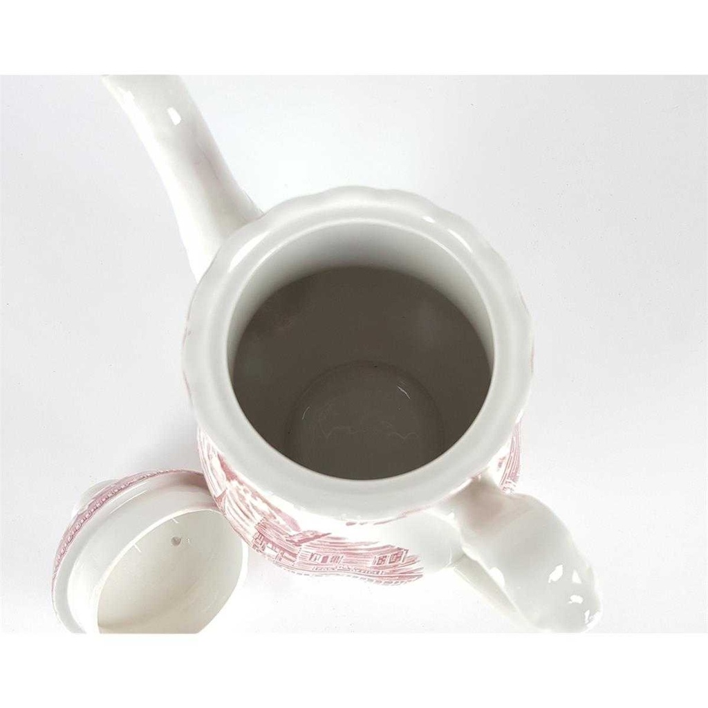 [458138230] Kaffeekanne 1,3 L Royal Tudor Coaching Taverns Rot gebraucht - sehr gut Bild 4