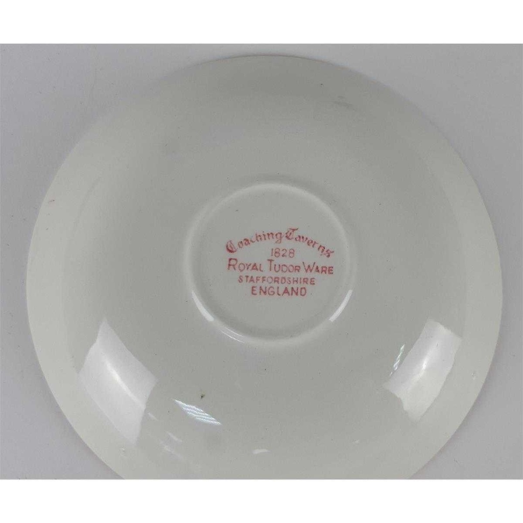 [458138234] Untertasse für Kaffee 14,5 cm Royal Tudor Coaching Taverns Rot Bild 4