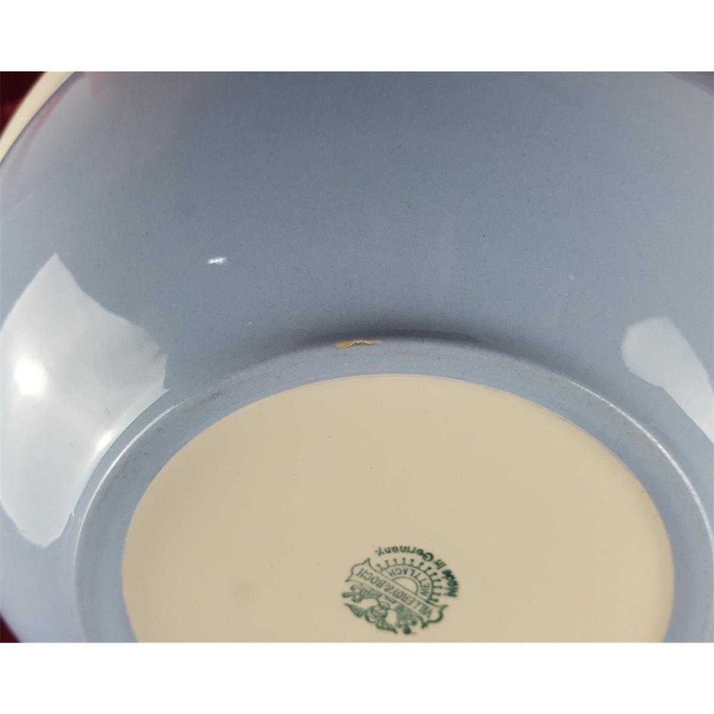 [458138240] Schüssel Waschschüssel 30,5 cm Villeroy & Boch Mettlach Saar Hellblau gebraucht - gut Bild 8