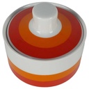 [458138248] Zuckerdose 0,2 L Winterling Marktleuthen Retro Rot Orange gebraucht - gut Bild 2