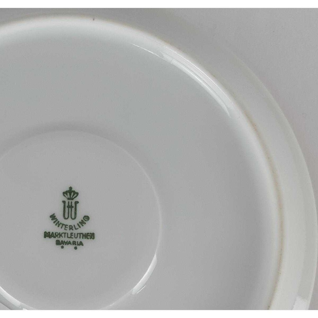 [458138250] Untertasse für Kaffee 14,5 cm Winterling Marktleuthen Retro Rot Orange gebraucht - gut Bild 5