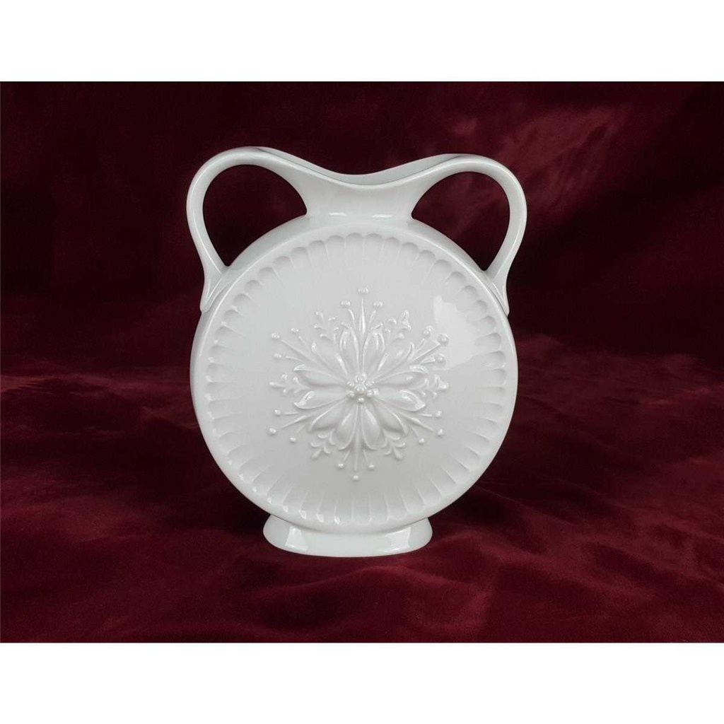 [458138253] Vase Blumenvase 16,2 cm Seltmann Weiden Weiß gebraucht - sehr gut Bild 3
