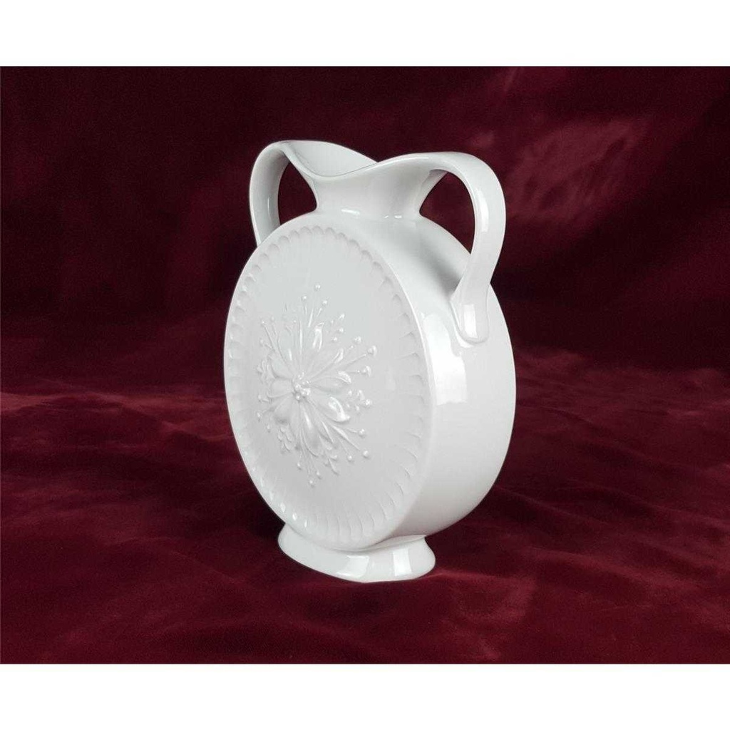 [458138253] Vase Blumenvase 16,2 cm Seltmann Weiden Weiß gebraucht - sehr gut Bild 4