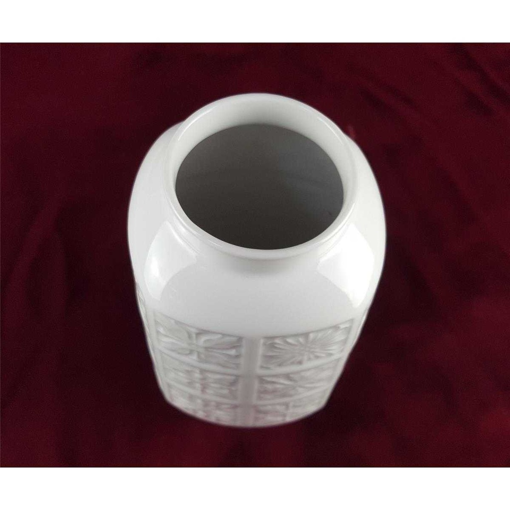 [458138255] Vase Blumenvase 19,2 cm Edelstein Bavaria Weiß gebraucht - sehr gut Bild 4