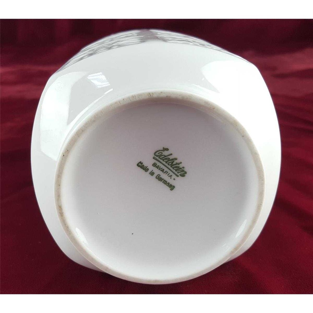 [458138255] Vase Blumenvase 19,2 cm Edelstein Bavaria Weiß gebraucht - sehr gut Bild 5