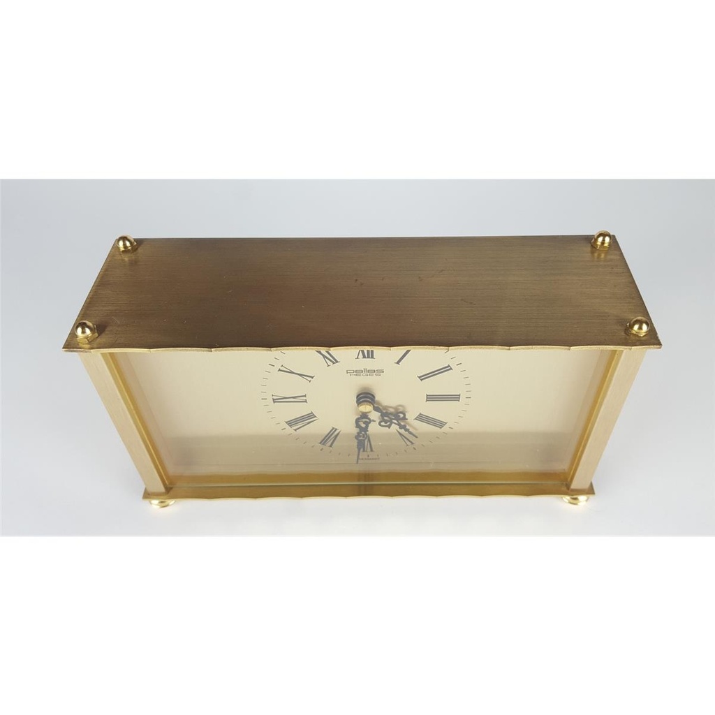 [458138258] Tischuhr Uhr 11,9 cm Pallas Heges Gelb gebraucht - gut Bild 2