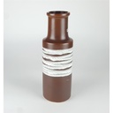 [458138259] Blumenvase 28 cm Scheurich Braun gebraucht - gut Bild 2