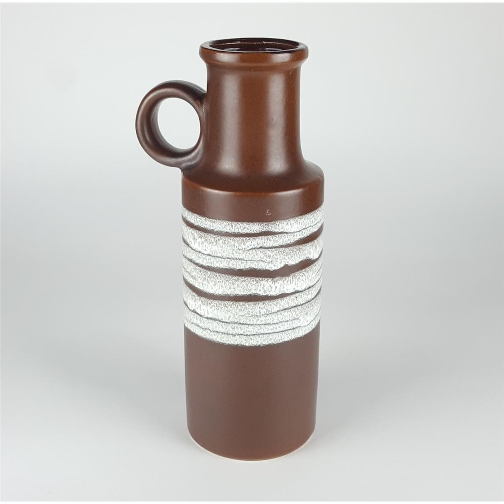 [458138259] Blumenvase 28 cm Scheurich Braun gebraucht - gut Bild 3