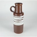 [458138259] Blumenvase 28 cm Scheurich Braun gebraucht - gut Bild 3
