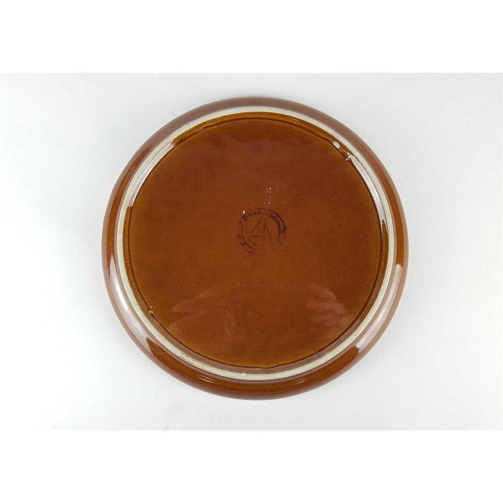 [458138266] Teller Fondueteller 22,2 cm Gerz Dekor graubraun Gerzit braun gebraucht - gut Bild 5