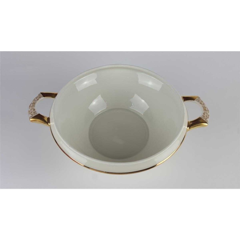 [458138270] Ragoutterrine Servierschüssel Golddekor 1,5 L Tielsch Altwasser elfenbein 7930 Beige Bild 5