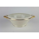 [458138270] Ragoutterrine Servierschüssel Golddekor 1,5 L Tielsch Altwasser elfenbein 7930 Beige Bild 6