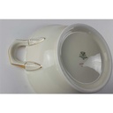[458138270] Ragoutterrine Servierschüssel Golddekor 1,5 L Tielsch Altwasser elfenbein 7930 Beige Bild 8