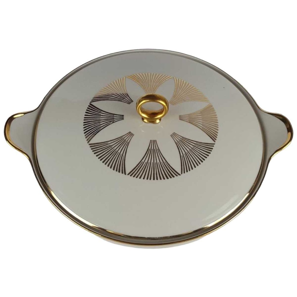 [458138275] Terrine Golddekor 1,5 L Bareuther Elfenbein Beige gebraucht - gut Bild 2