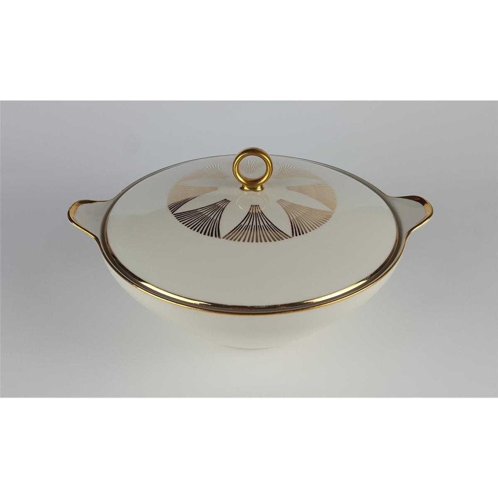 [458138275] Terrine Golddekor 1,5 L Bareuther Elfenbein Beige gebraucht - gut Bild 3