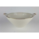 [458138276] Suppenterrine Suppenschüssel Golddekor 3,5 L Bareuther Elfenbein Beige gebraucht - gut Bild 3