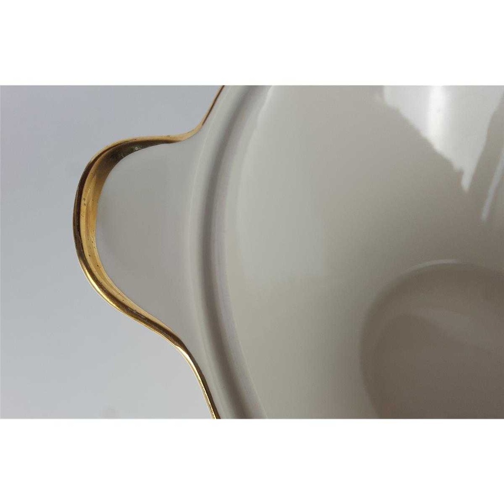 [458138276] Suppenterrine Suppenschüssel Golddekor 3,5 L Bareuther Elfenbein Beige gebraucht - gut Bild 4