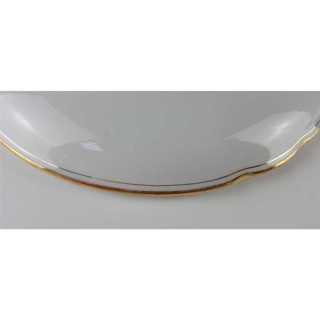 [458138277] Ragoutterrine mit Deckel Goldrand 1,5 L Bavaria Germany weiß gebraucht - gut Bild 5