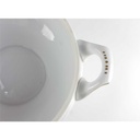[458138277] Ragoutterrine mit Deckel Goldrand 1,5 L Bavaria Germany weiß gebraucht - gut Bild 6