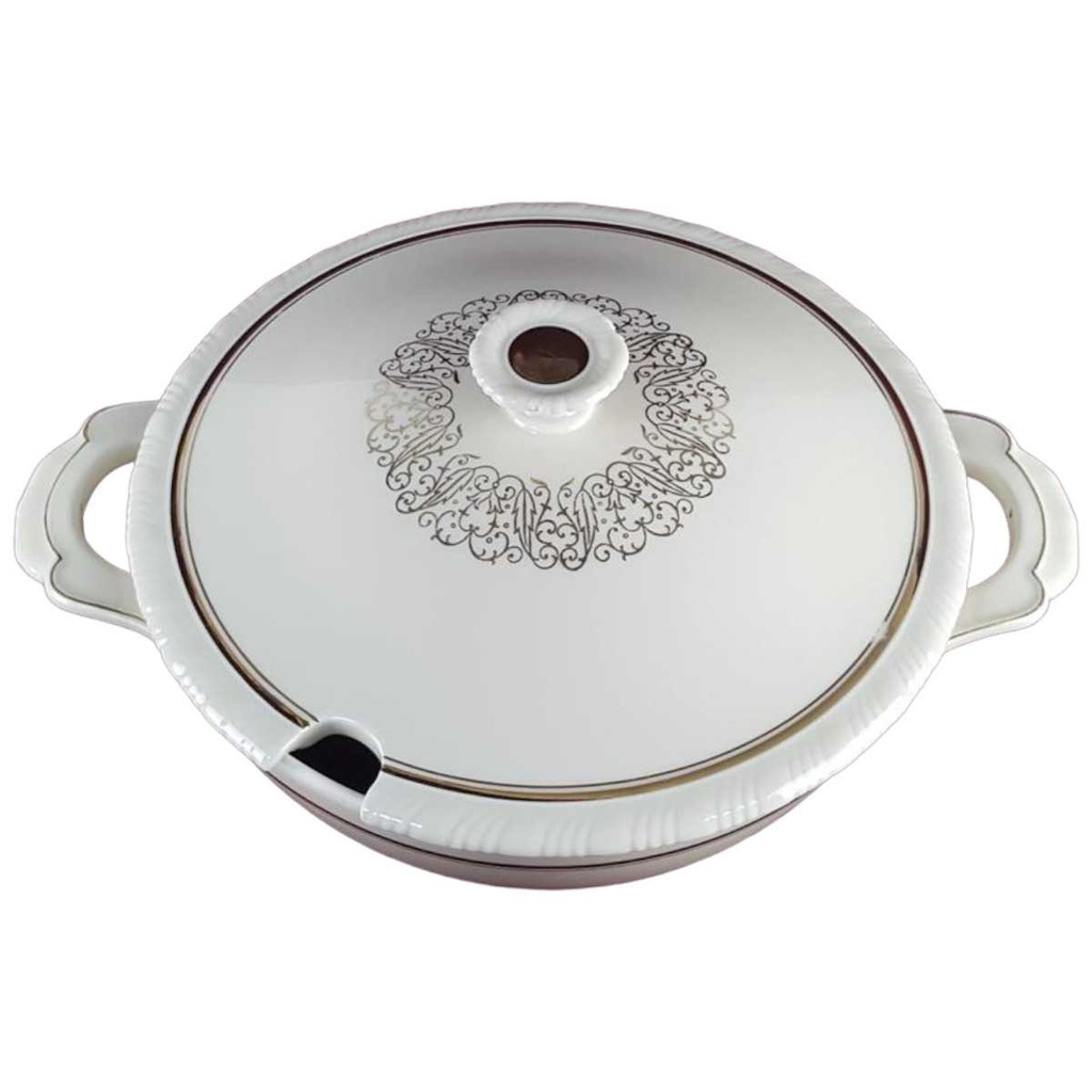 [458138279] Suppenterrine Suppenschüssel Goldrand 2 L Schönwald Alt Relief gebraucht - gut Bild 2